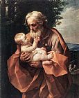 Guido Reni St Joseph with the infant Jesus painting